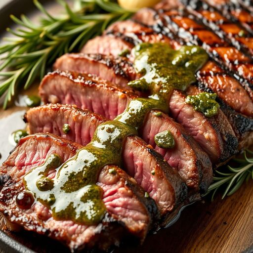 Стейк Рибай Black Angus на гриле